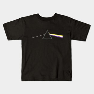 Nonbinary Pride Side of the Moon Kids T-Shirt